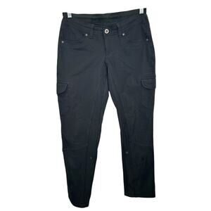 Kuhl Freeflex Dark Gray Roll-Up Straight Leg Pants to Capri Womens 2 Short